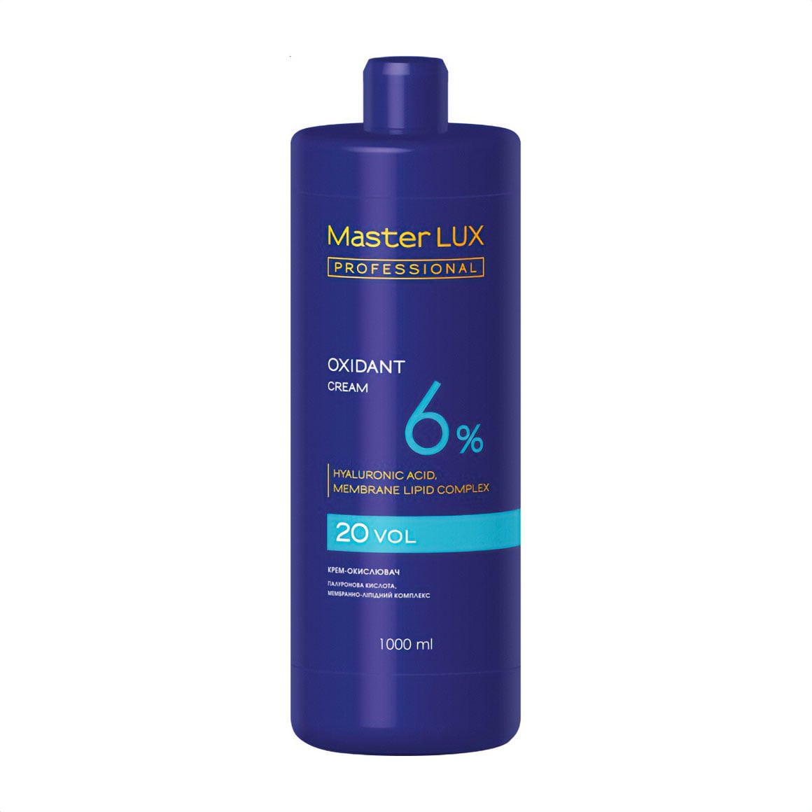 Крем-окислювач для фарби Master LUX Professional Oxidant Cream 6%, 20 Vol, 1 л
